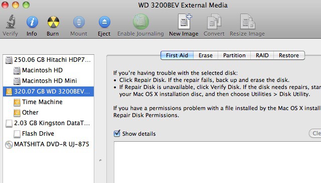 can i use an external drive for software on a mac